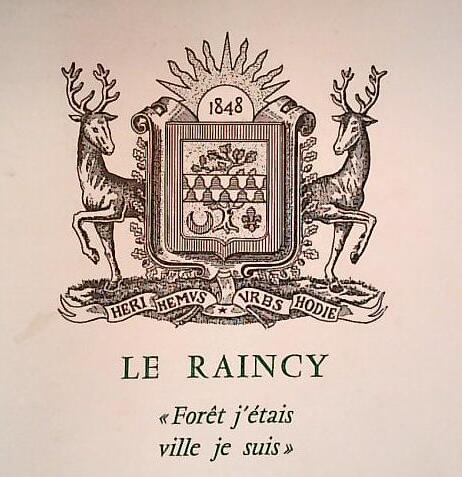 Devise et armoiries du Raincy